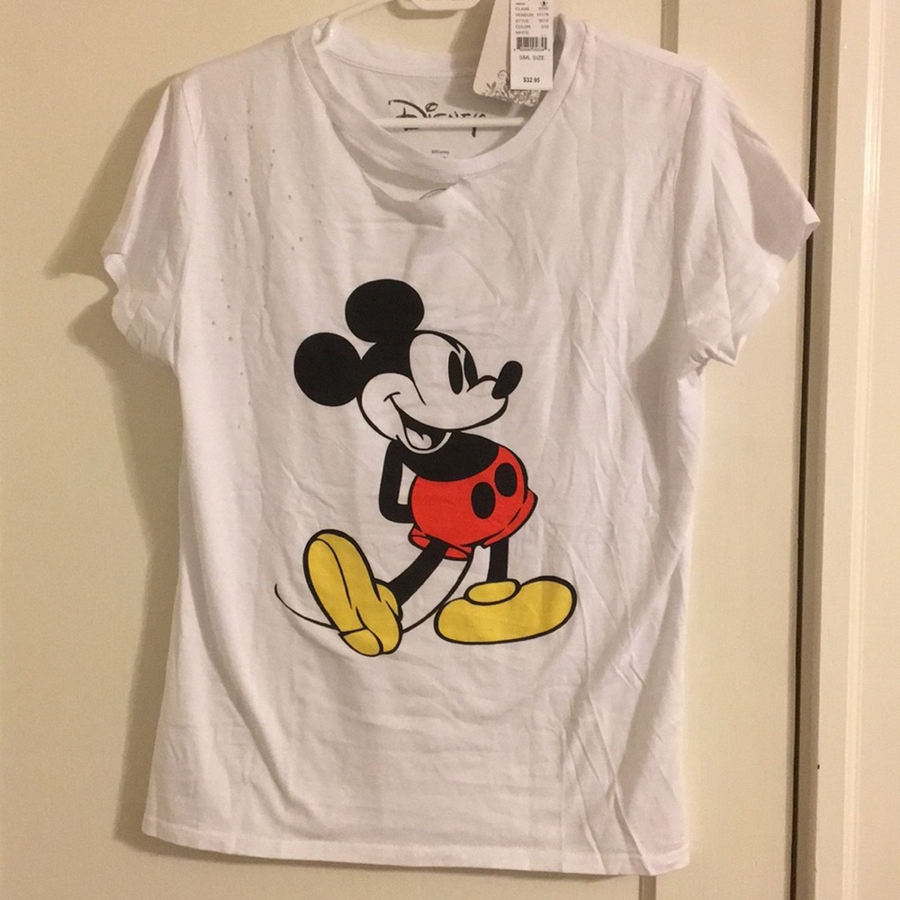Disney Mickey Mouse distressed tee shirt